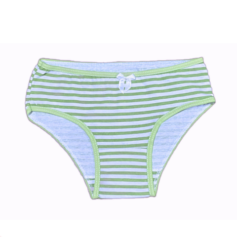 Calcinha Listras Verdes
